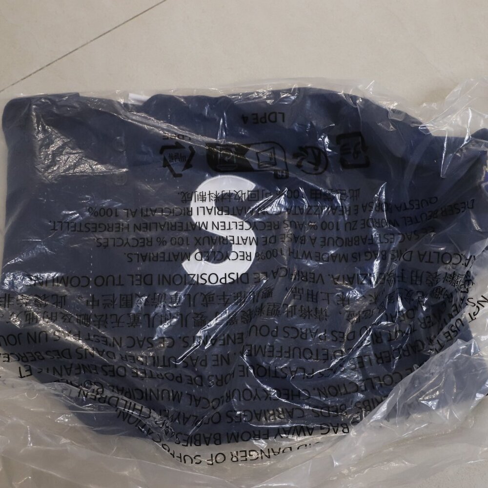 Supreme FW24 S Logo Baseball Henley Jersey Navy Size Large